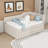 Upholstered Daybed with Trundle and Drawers-60993263-60993261