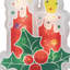 Décoration de fenêtre de Noël 12 "rouge