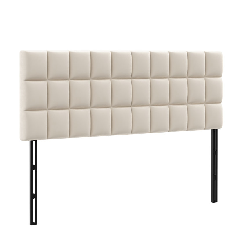 Upholstered Headboard, King, White