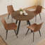 Ensemble de table de salle à manger ronde, table de cuisine moderne avec chaises-116817782-116817781-95382615