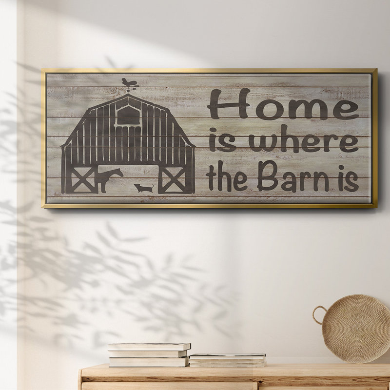 Toile encadrée Home & Farm III, H 24 po x l 60 po
