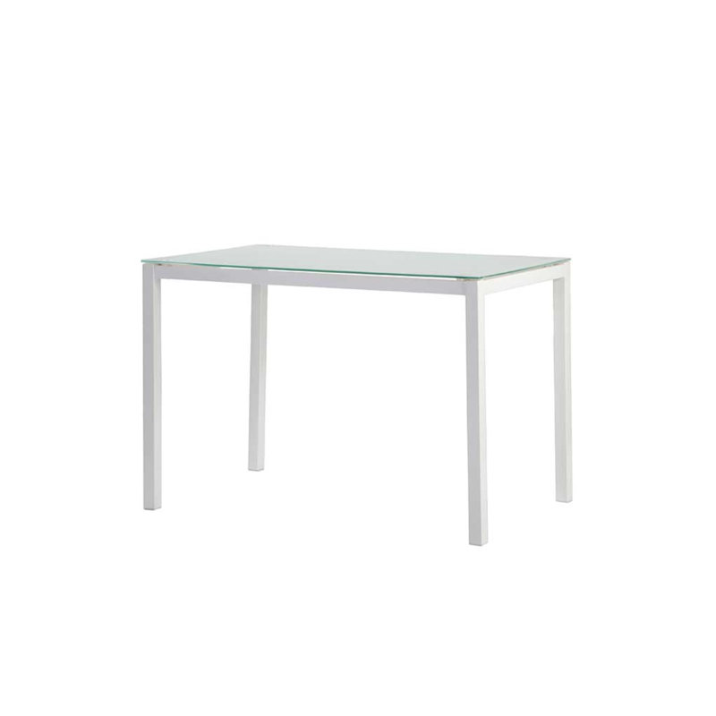Gianelly Glass Top Metal Base Dining Table