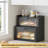 Double Layer Bamboo Bread Box for Kitchen Counter-390770995