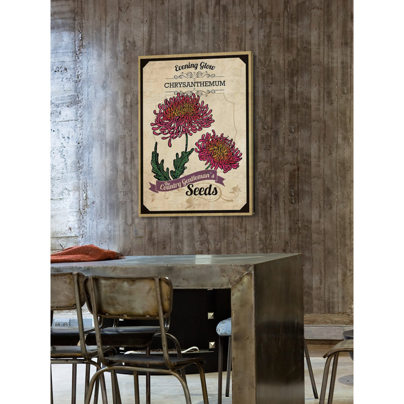 Chrysanthemum Flower Packet Canvas Print, 18" x 26"