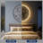 40-Inch Realistic Resin Moon Wall Light – Plug-In Dimmable LED Moon Sconce with Remote Control, 38 W Main & 15 W Night Light, Meteorite Crater Texture, 1.75″ Thick Wall-Mounted Décor for Home & Commer-691100725
