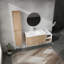 Meuble-lavabo mural avec caractéristiques haut de gamme et design élégant