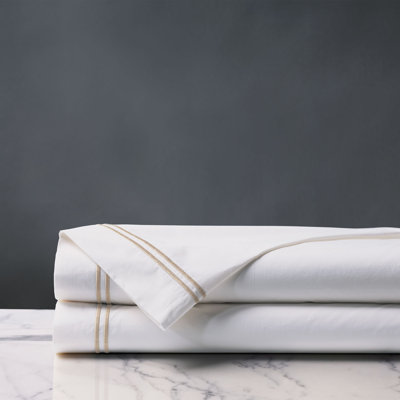 Enzo 100% Cotton Percale Flat Sheet