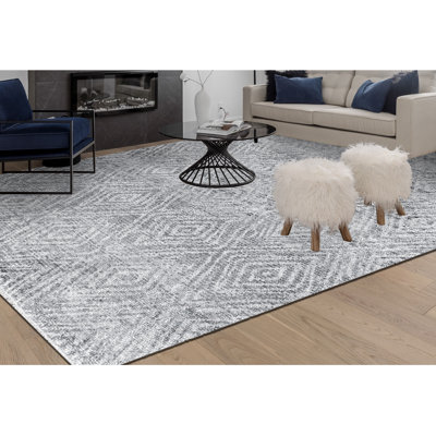 Wool Geometric Indoor Rug