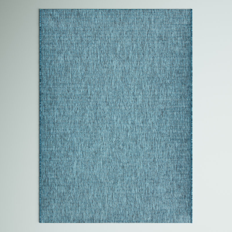Brealynn Performance Solid Color Indoor/Outdoor Area Rug, Rectangle 9' x 12'