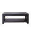 Table basse moderne avec garniture perlée Roomfitters, tablette de rangement rectangulaire ouverte de style contemporain-752570813