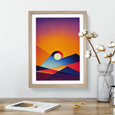 Vivid Sunset Abstract - Single Picture Frame Painting