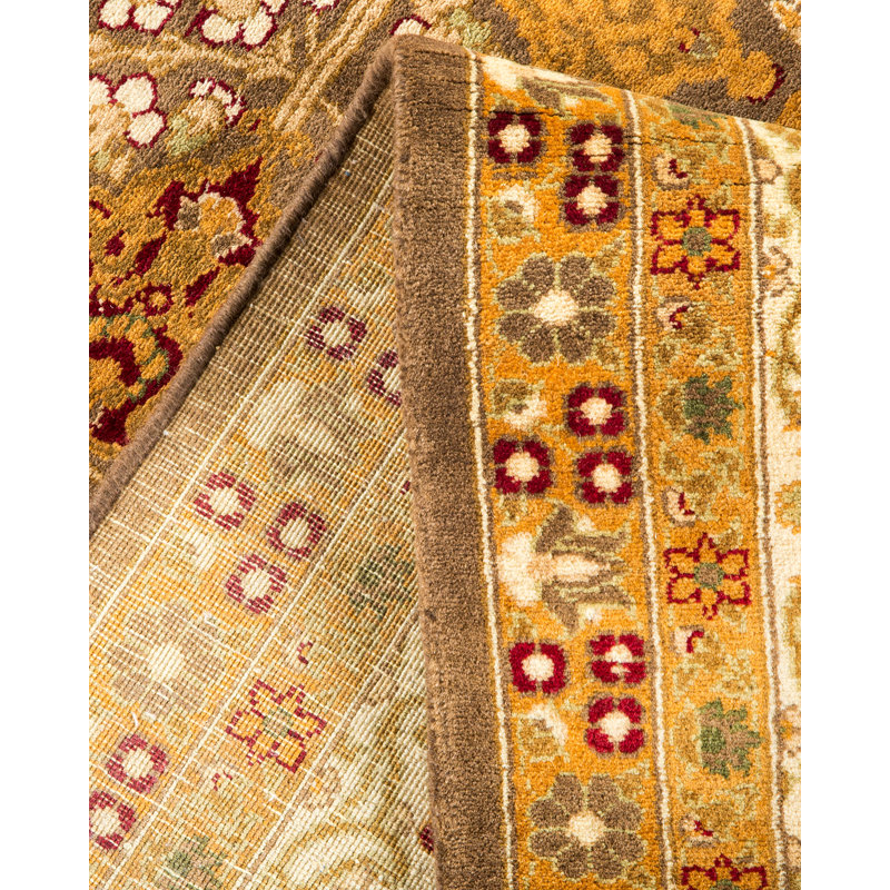 Oakhur One-of-a-Kind 6' 3" X 12' 2" 2000s Runner Wool Area Rug in Brown