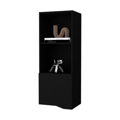 Armoire noire élégante pour mur de maison - Pratique et élégante, moderne et polyvalente