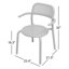 Fauteuil de patio empilable Toni-48898274
