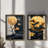 Elegant Decorative Framed MDF Paintings (2 Pieces), Pine Wood Frame, 27.6 x 19.7 x 0.1 inches | 100% MDF, Thickness: 0.1 inches | UV Printed Artwork, Perfect for Living Room & Office Décor, Stylish & Modern Design