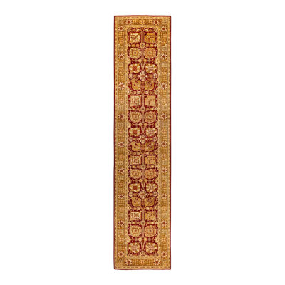 Tia One-of-a-Kind 2' 7" X 12' 2" New Age Runner Wool Area Rug Red
