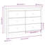 Side Cabinet 100x40x72 cm Solid Wood Pine-534450248