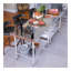 Table de préparation et de travail en acier inoxydable Profeeshaw, 30 po x 48 po, avec dosseret et tablette réglable, robuste pour les cuisines commerciales, les restaurants, les hôtels et les garages