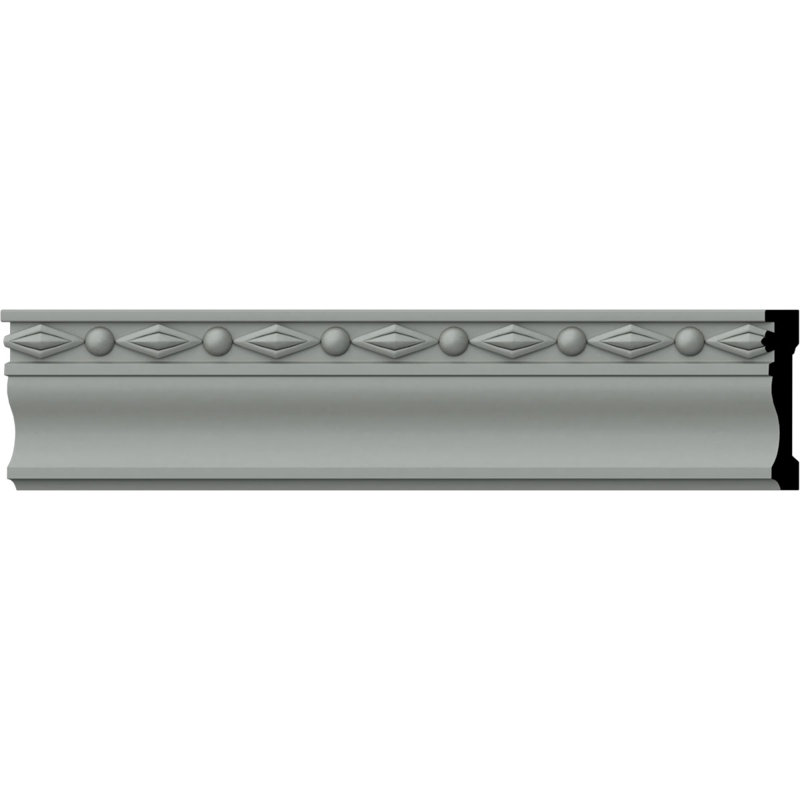 Federal White Polyurethane Crown Chair Rail Moulding Set