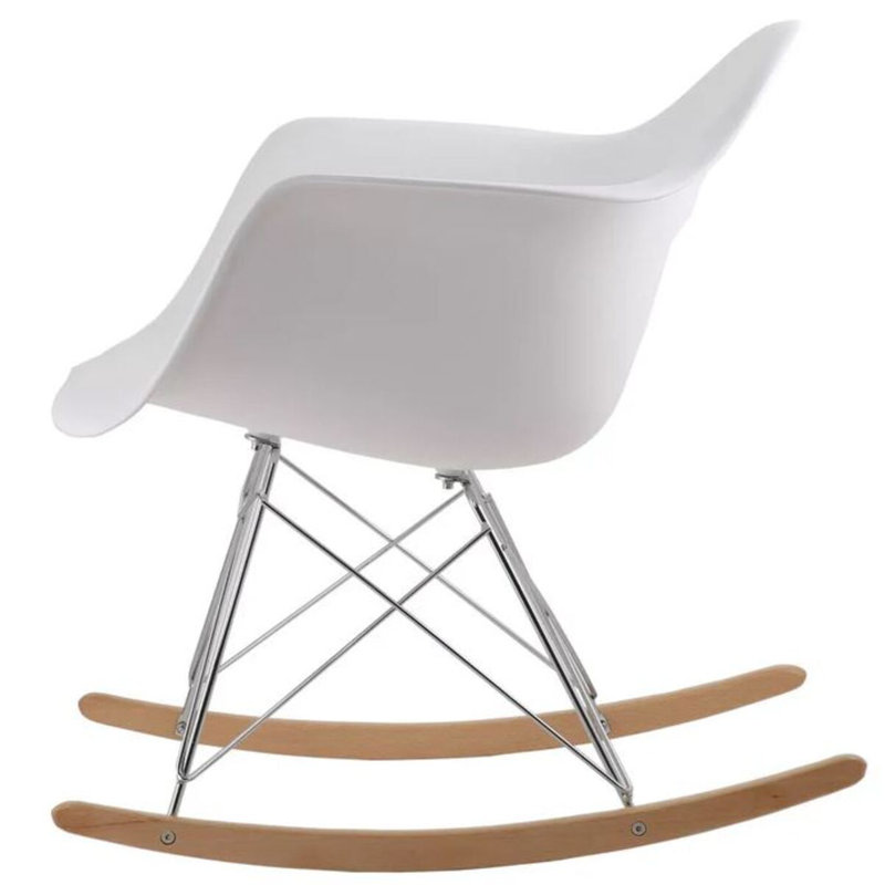 Chaise berçante Lunay, Blanc