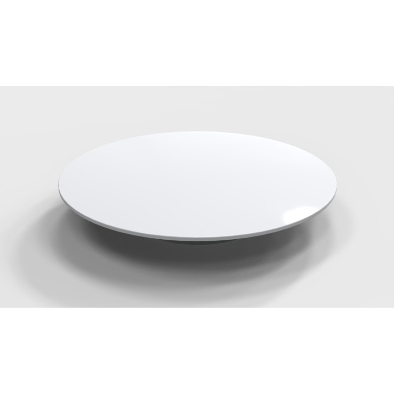 Pop-Up Bathtub Drain, Brass Body with Solid Surface Cover, Matte White, 1 Piece