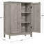 Armoire de rangement avec 2 portes et 2 tablettes, 3 hauteurs disponibles-1846242636