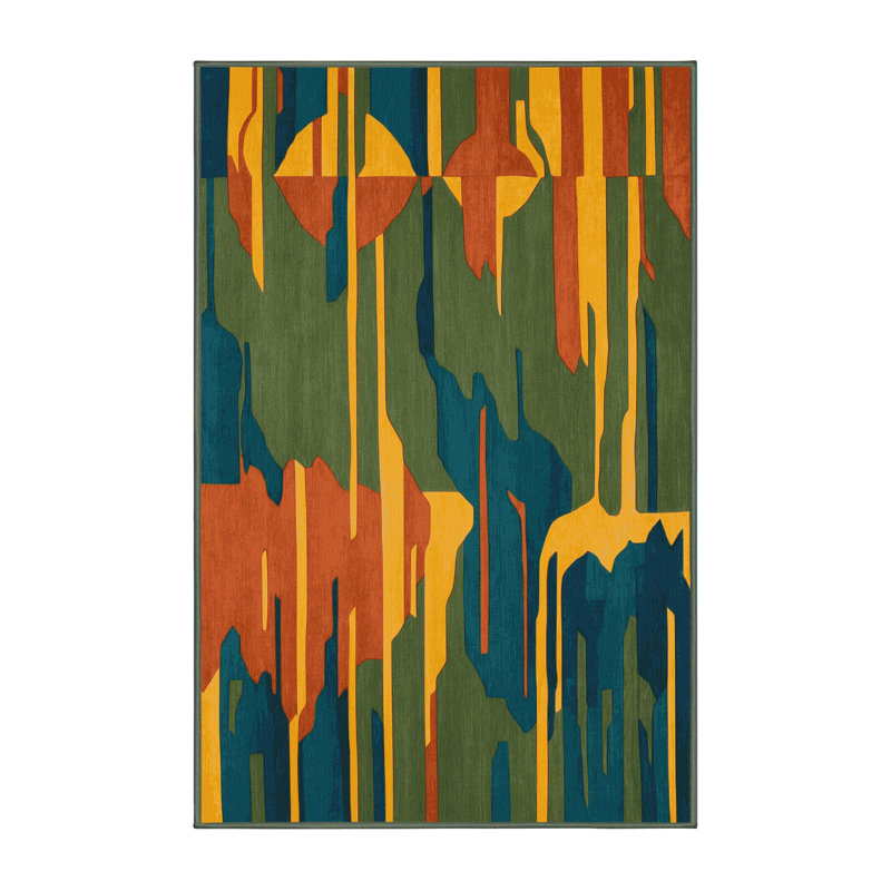 Bronze Tides Rug, Rectangle 6' x 9'