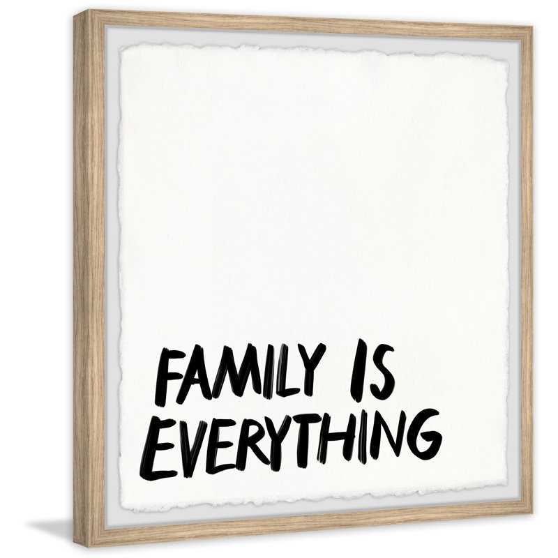 Family Is Everything V 1 Piece Single Picture Frame Painting, 61cm H x 61cm W x 3.81cm D