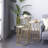 Etchison 3 Piece Gold Metal Accent Table with Mirrored Glass Top Set, 22", 25", 28"H