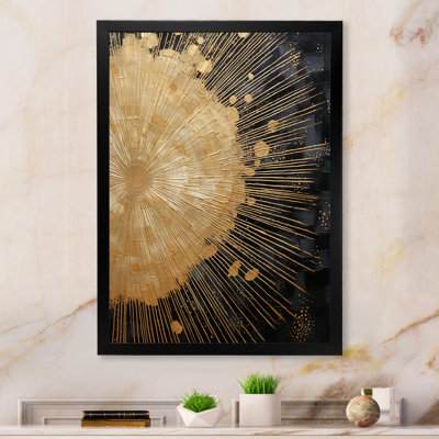 «A Shower of Golden Fireworks I», reproduction sur toile