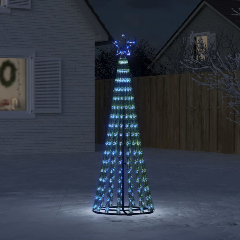 180 cm LED Christmas Tree with 275 LED Lights, Blue