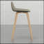 Ensemble de tabourets polyvalents en bois cintré pour divers espaces, rehaussant le confort et le style (ensemble de 2)-1098157363