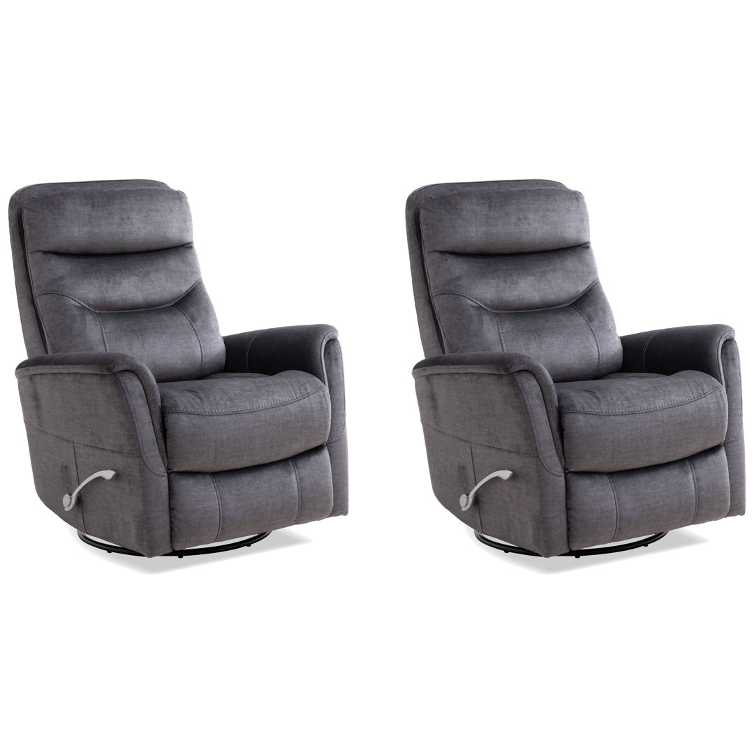 Carren 31.5" Wide Swivel Standard Recliner Two Pack (Set of 2) Wade Logan® Upholstery