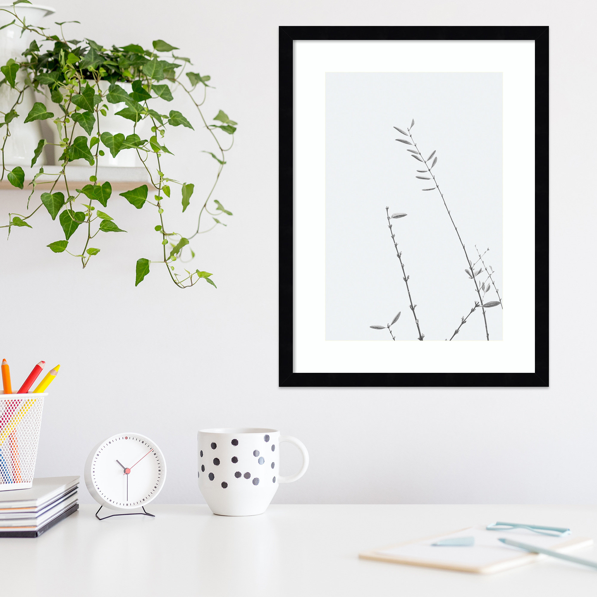Adela Retro Tennessee Botanical Print No 3 Framed On Paper by Adela Photograph, Black, 17" H x 13" W x 1" D