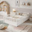 Lit de plancher, structure de lit plateforme en bois à profil bas, aucun sommier tapissier requis-1243162369-1243162378