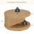 Table basse ronde avec rangement, table basse moderne en bois