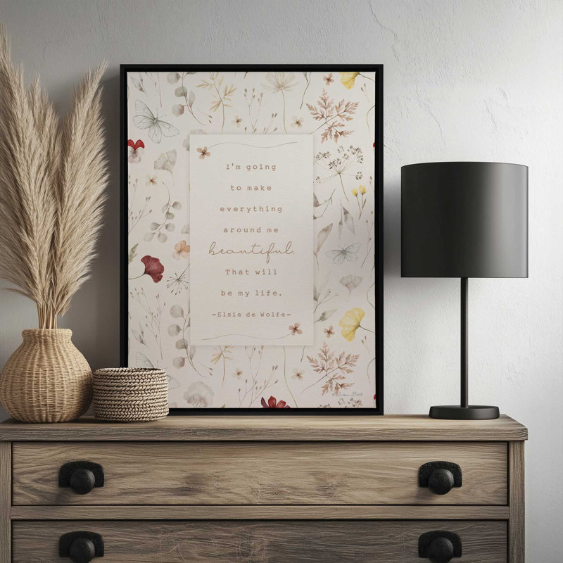 «Beautiful Life» par Susan Ball, reproduction d'art, Toile avec cadre, Argent, L 18 po x H 24 po