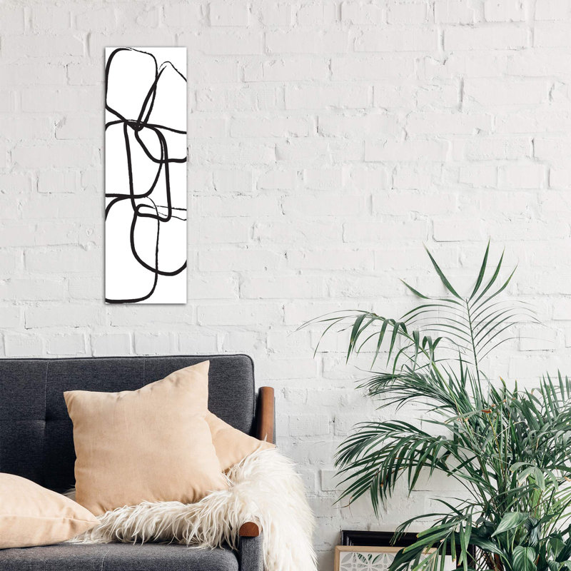 Abstract Iv by Honeymoon Hotel - Wrapped Canvas Panoramic Print, 30.48 cm H x 91.44 cm W x 1.91 cm D