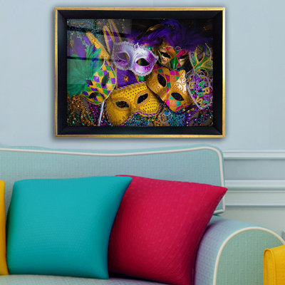 Élégante peinture décorative encadrée, 13,8 po x 17,7 po | 100% verre (0,16 po d'épaisseur) et cadre en bois (1,6 po d'épaisseur) | Impression numérique UV | Parfait pour la décoration intérieure, le salon et l'esthétique de bureau