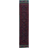 Hand-Knotted High-Quality Red Runner