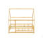 Lit double en bois pleine grandeur avec structure de toit-124917685-124917688