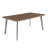Farjand Rectangular Wood Metal Outdoor Dining Table , 63'' in. W 35.5'' in. D-42684074
