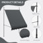 Dongguan Xiyite Trading Co., Ltd. 200 cm W x 120 cm D Polyester Door / Window Awning