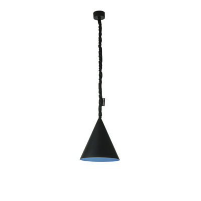 1 - Light Black Cone Pendant