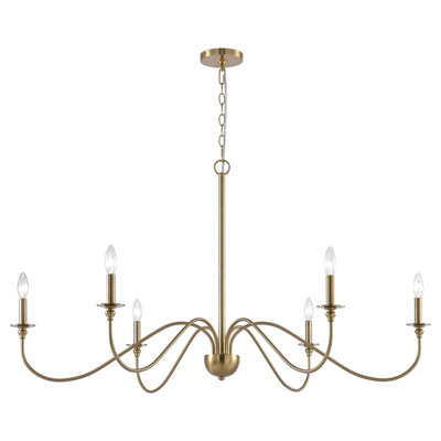 Dhruven 6 - Light Dimmable Chandelier