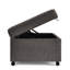 Grand banc contemporain avec rangement, rotation à 360 degrés, charnières à quincaillerie fonctionnelle, banc de rangement de conception américaine de 45 po x 24 po x 17,5 po, siège double, mousse interne à haute densité Tb117-1112242998