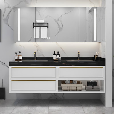Modern light luxury style bathroom cabinet