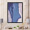 Luxueux marbre bleu tourbillon Flow Art VI - œuvre d'art moderne sur toile