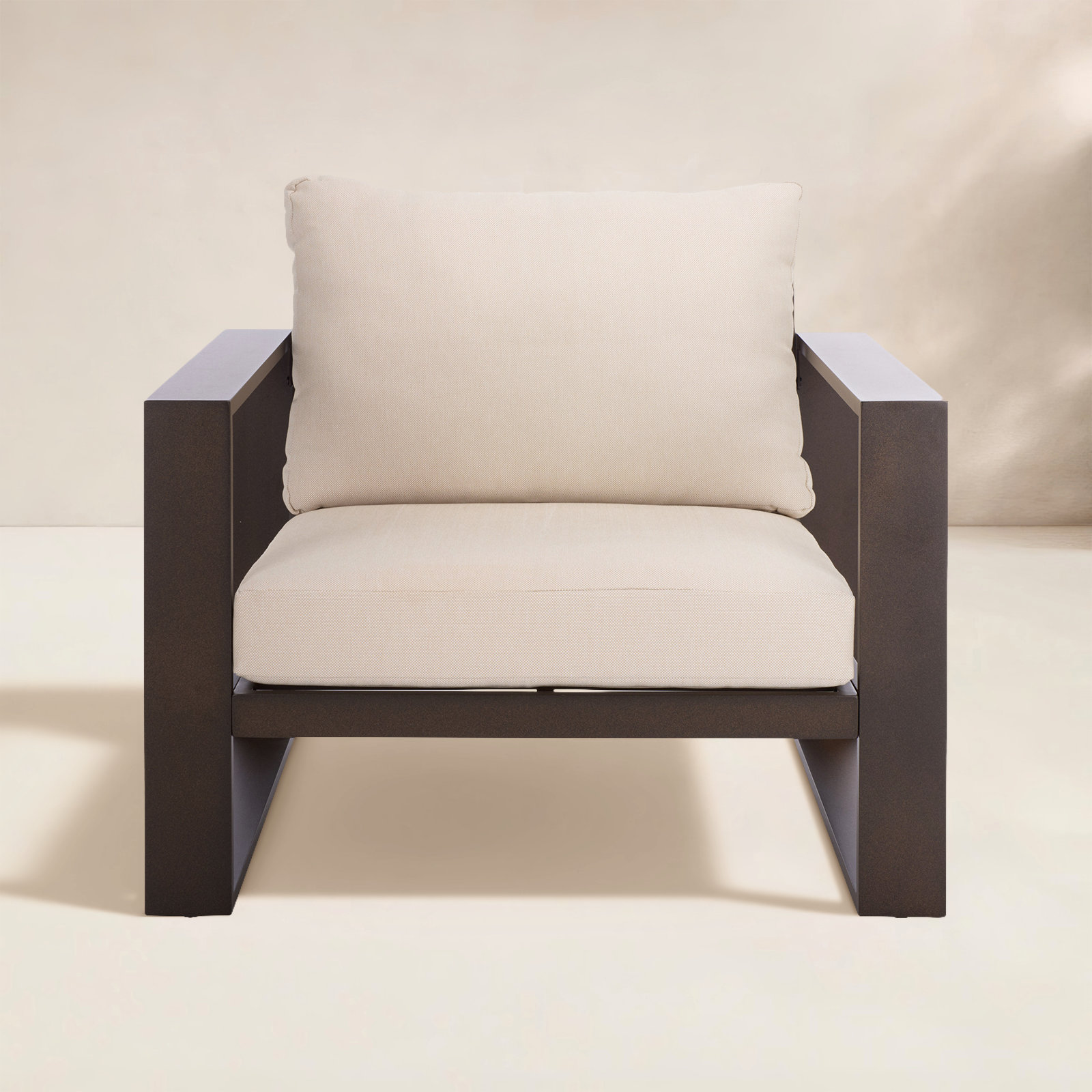 Dwyer Aluminum Outdoor Lounge Chairs, Brown