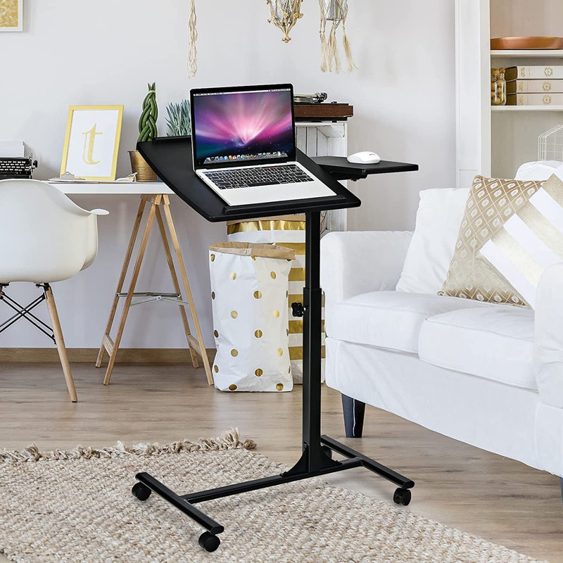 71cm H x 64cm W Laptop/Tablet Storage Cart with Wheels
